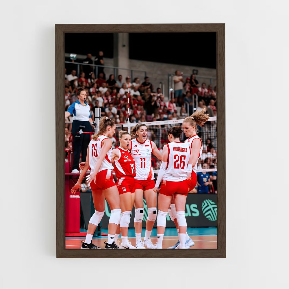 Poster Équipe de Volley Féminine – affiche Volleyball (vue 5)